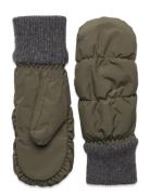 Pillow Womens Mitt Accessories Gloves Thumb Gloves Khaki Green Kombi