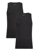 2-Pack Tank Ribbed Tops T-shirts Sleeveless Black Bread & Boxers