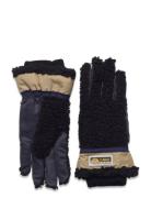 Teddy 5Finger-Beige/Blue Accessories Gloves Finger Gloves Black Elmer ...