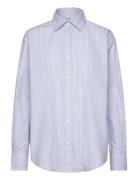 Stripe Poplin Shirt Designers Shirts Long-sleeved Blue Filippa K