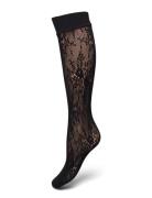 Rosa Lace Knee-Highs Lingerie Socks Knee High Socks Black Swedish Stoc...