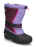 Youth Flurry Boot Sport Winter Boots Winterboots Pull On Purple Sorel