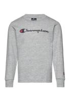 Long Sleeve T-Shirt Sport T-shirts Long-sleeved T-Skjorte Grey Champio...