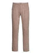 Bs Gustaf Slim Fit Chinos Bottoms Trousers Linen Trousers Brown Bruun ...