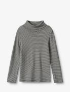 Wool T-Shirt Roll Neck Aksel Tops T-shirts Turtleneck Navy Wheat