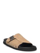 Sl Pescura Drop Suede Shoes Mules & Clogs Beige Scholl