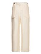 Mormadina Designers Trousers Wide Leg Cream Munthe