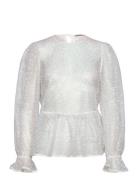Sequins Blouse Designers Blouses Long-sleeved White Stella Nova