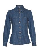 Mschsophine Emma Shirt Tops Shirts Denim Shirts Blue MSCH Copenhagen