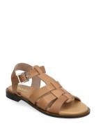 Gladiator Flat Designers Sandals Flat Beige Apair