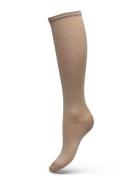 Nelly Glitter Knee Socks Lingerie Socks Knee High Socks Beige Mp Denma...