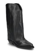 Callista Shoes Boots Cowboy Boots Black Pavement