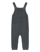 Cotton-Knit Jumpsuit Bottoms Dungarees Navy Mango