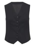 Bs Decima Slim Fit Vest Blazers Sleeveless Blazers Black Bruun & Steng...