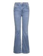 Flared Jeans With Opening Bottoms Jeans Bootcut Jeans Blue Mango