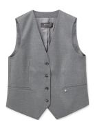 Mmelene Caia Vest Blazers Sleeveless Blazers Grey MOS MOSH