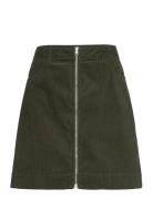 Mini Cord Riva Skirt Skirts Short Skirts Khaki Green Mads Nørgaard