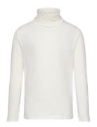 Turtleneck Long-Sleeved T-Shirt Tops T-shirts Turtleneck White Mango