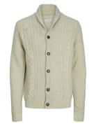 Jjcraig Knit Shawl Neck Aw24 Tops Knitwear Cardigans Green Jack & J S