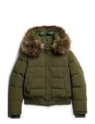 Everest Hooded Bomber Jkt Foret Jakke Khaki Green Superdry