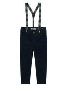 Nmmryan Slim Cord Pant W Bra 9666-Yy R Bottoms Trousers Navy Name It