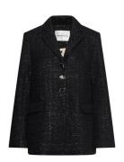 Cher Tweed Blazer Blazers Single Breasted Blazers Black Fabienne Chapo...