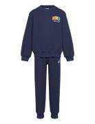 Nike Sportswear Powder Play Jacquard Crew Set Sets Sweatsuits Navy Nik...