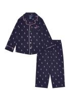 Sl-Sleepwear Pyjamassæt Navy Polo Ralph Lauren