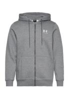 Ua Icon Fleece Fz Hood Sport Sweatshirts & Hoodies Hoodies Grey Under ...