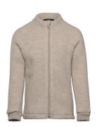 Wool Jacket Outerwear Fleece Outerwear Fleece Jackets Cream Mikk-line