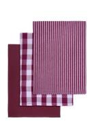 Viskestykke Recycle Home Textiles Kitchen Textiles Kitchen Towels Burg...