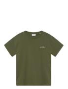 Crew T-Shirt Tops T-Kortærmet Skjorte Green Les Deux