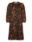 Slgunvy Dress Knælang Kjole Brown Soaked In Luxury