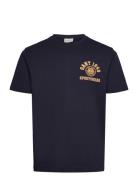 Crest Graphic Tshirt Tops T-Kortærmet Skjorte Navy GANT