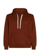 Ess Seasonal Fleece Hoody Tops Sweatshirts & Hoodies Hoodies Brown Tom...