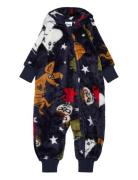 Glimmer Overall Outerwear Fleece Outerwear Fleece Coveralls Navy MUMIN