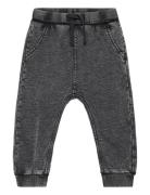 Sweatpants Denim Wash Bottoms Sweatpants Grey Lindex