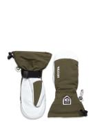 Army Leather Heli Ski Accessories Gloves Thumb Gloves Khaki Green Hest...