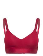 Lightly Lined Bralette Lingerie Bras & Tops Soft Bras Bralette Red Cal...