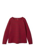 Nkfloa Nreg Ls Top Tops T-shirts Long-sleeved T-Skjorte Red Name It