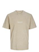 Jorvesterbro Wash Tee Ss Crew Neck Jnr Tops T-Kortærmet Skjorte Beige ...