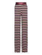 Tnmadeline Wide Rib Pants Bottoms Trousers Multi/patterned The New