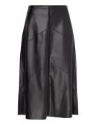 Veganibbeleen Skirt Skirts Knee-length & Midi Skirts Black Bruuns Baza...