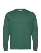 Reg Shield Ls T-Shirt Tops T-Langærmet Skjorte Green GANT