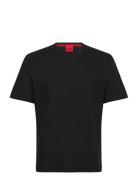 Austin T-Shirt Tops T-Kortærmet Skjorte Black HUGO