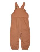 Overall Twill Bottoms Dungarees Brown Minymo