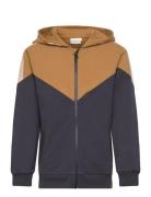 Cardigan Ls Tops Sweatshirts & Hoodies Hoodies Navy Minymo