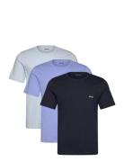 Tshirtrn 3P Classic Tops T-Kortærmet Skjorte Navy BOSS