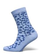 Linjaus Pikkuinen Unikko Lingerie Socks Regular Socks Blue Marimekko