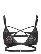 Nisha Bralette Lingerie Bras & Tops Soft Bras Bralette Black Hunkemöll...